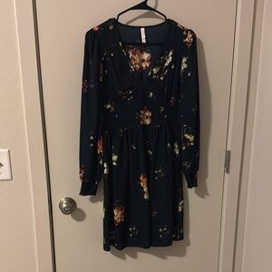 Floral Long Sleeve Dress